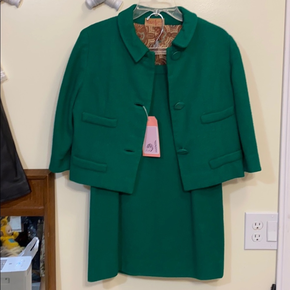 Vintage wool blend vogue special design suit